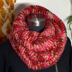 Cozy knit infinity scarf